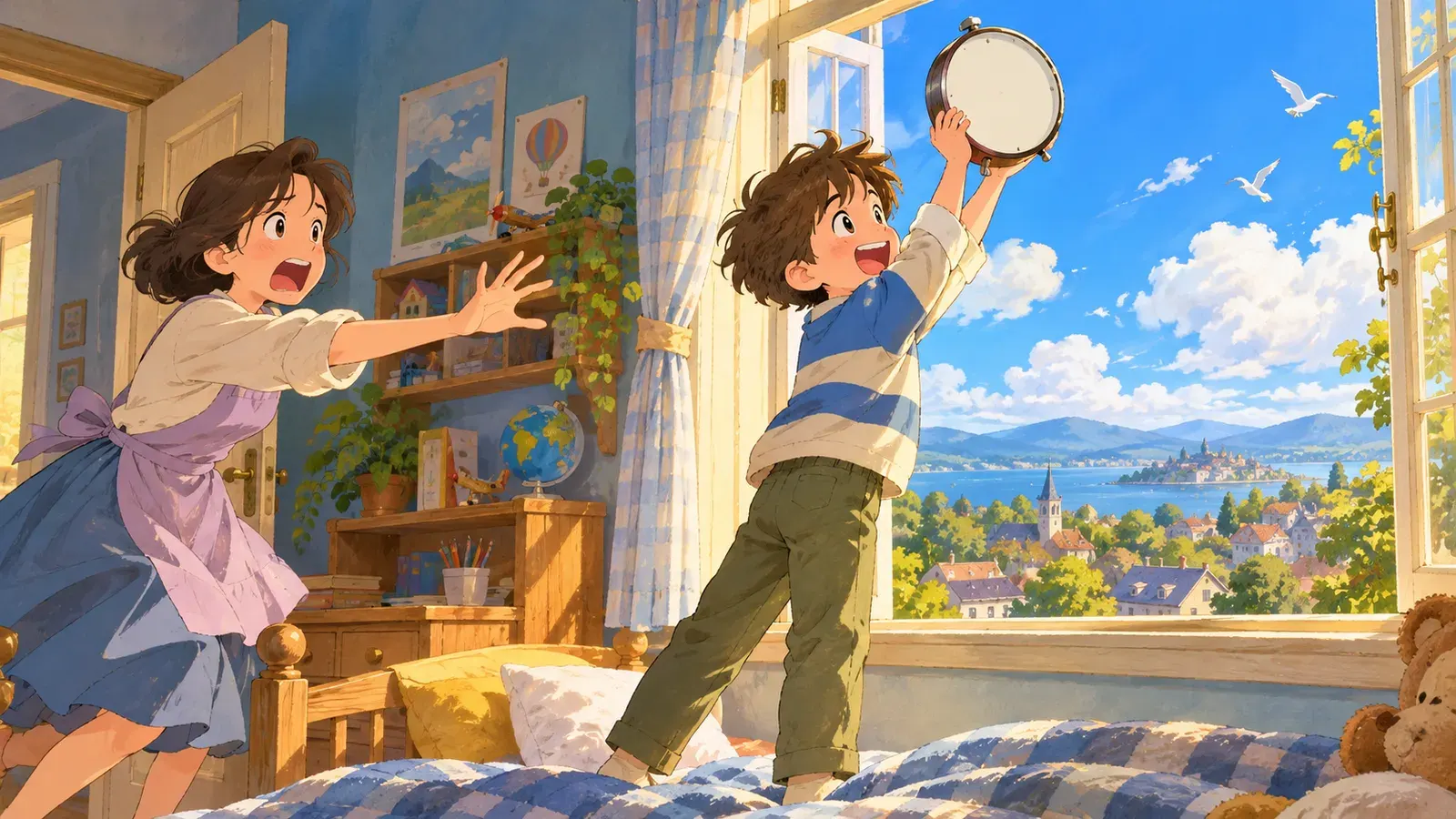 Time Flies(時間は飛ぶ)の挿絵