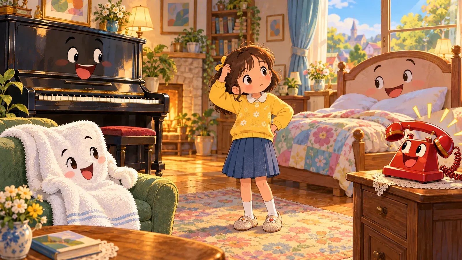 Riddles in the House(家の中のなぞなぞ)の挿絵