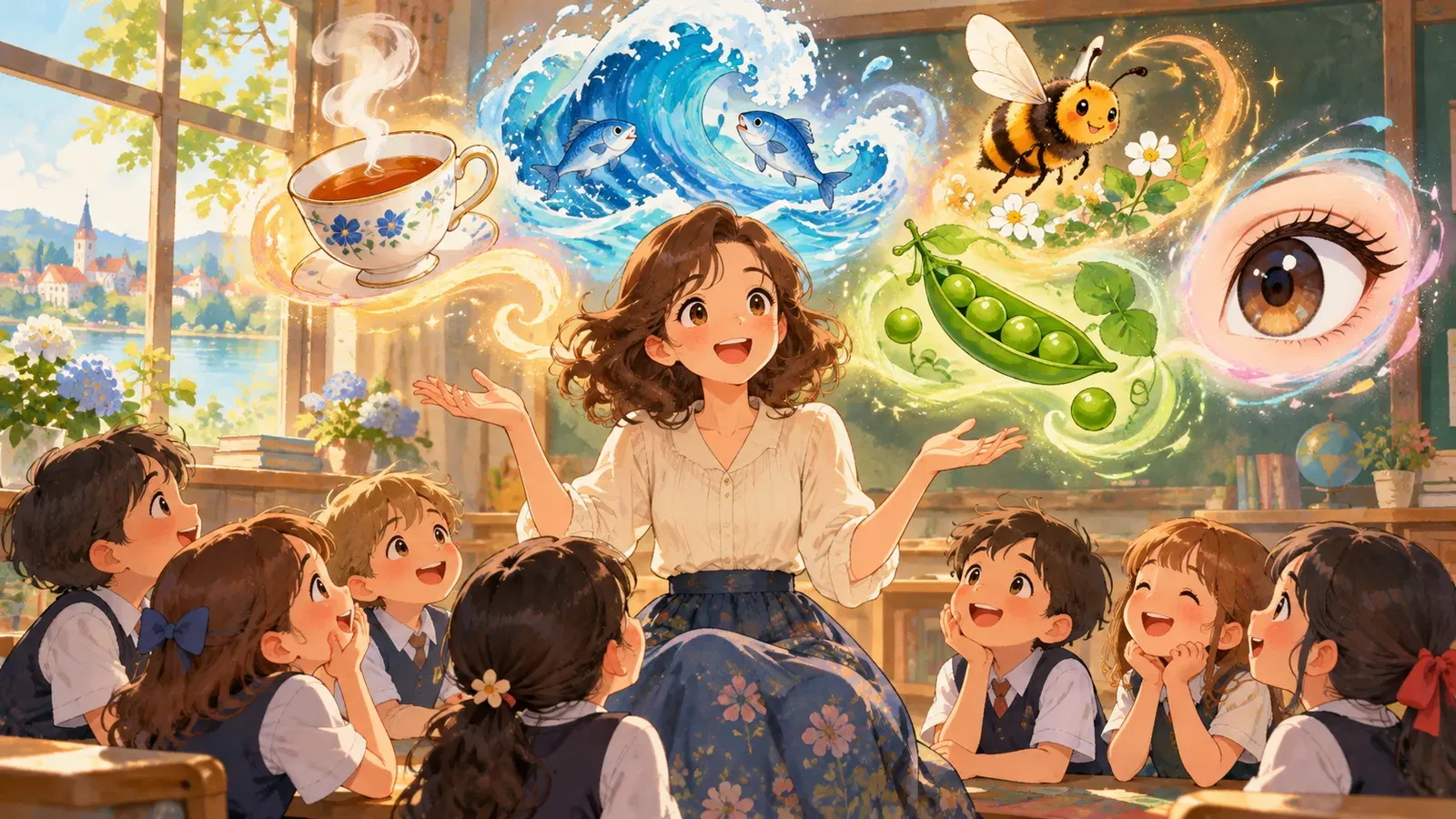 Letter Riddles(アルファベットのなぞなぞ)の挿絵