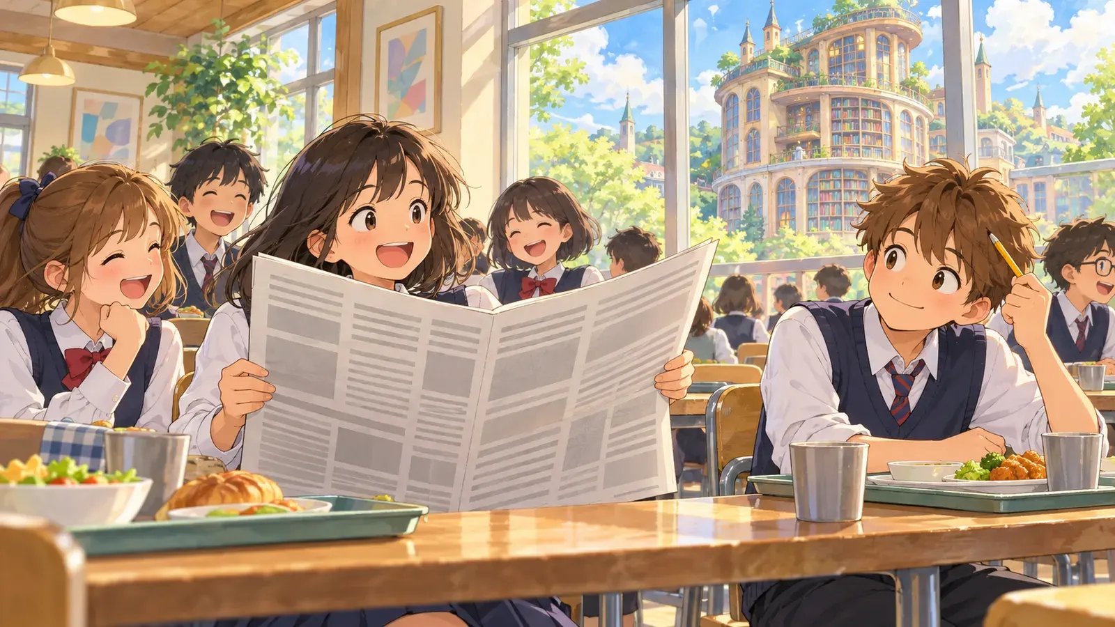 Riddles at School(学校のなぞなぞ)の挿絵