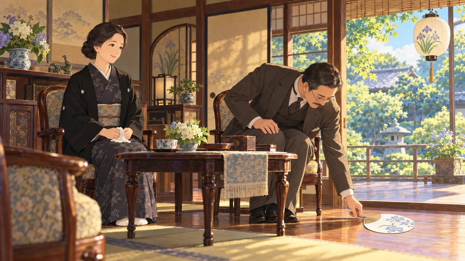The Handkerchief（手巾）の挿絵