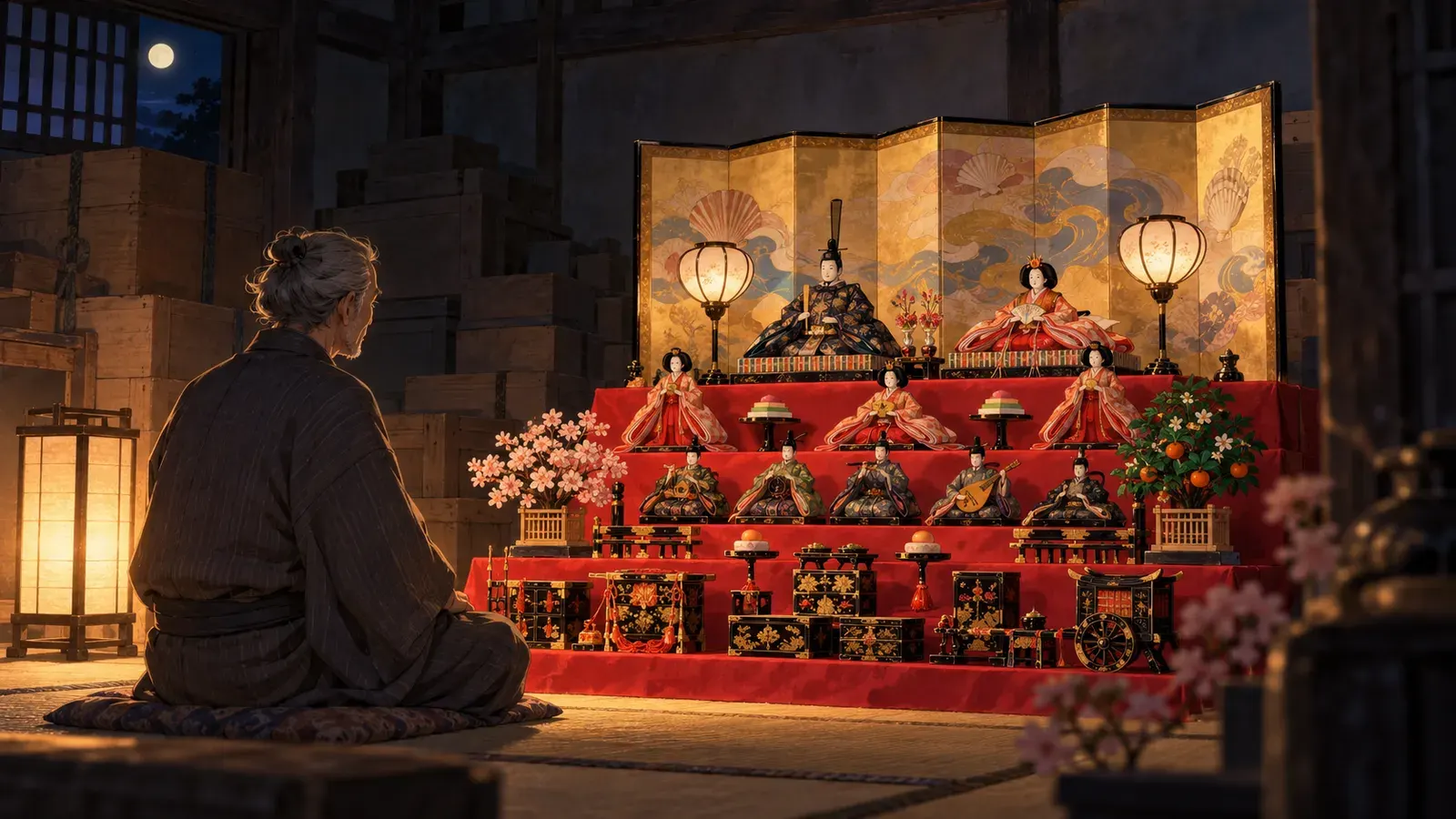 The Hina Dolls(雛)の挿絵