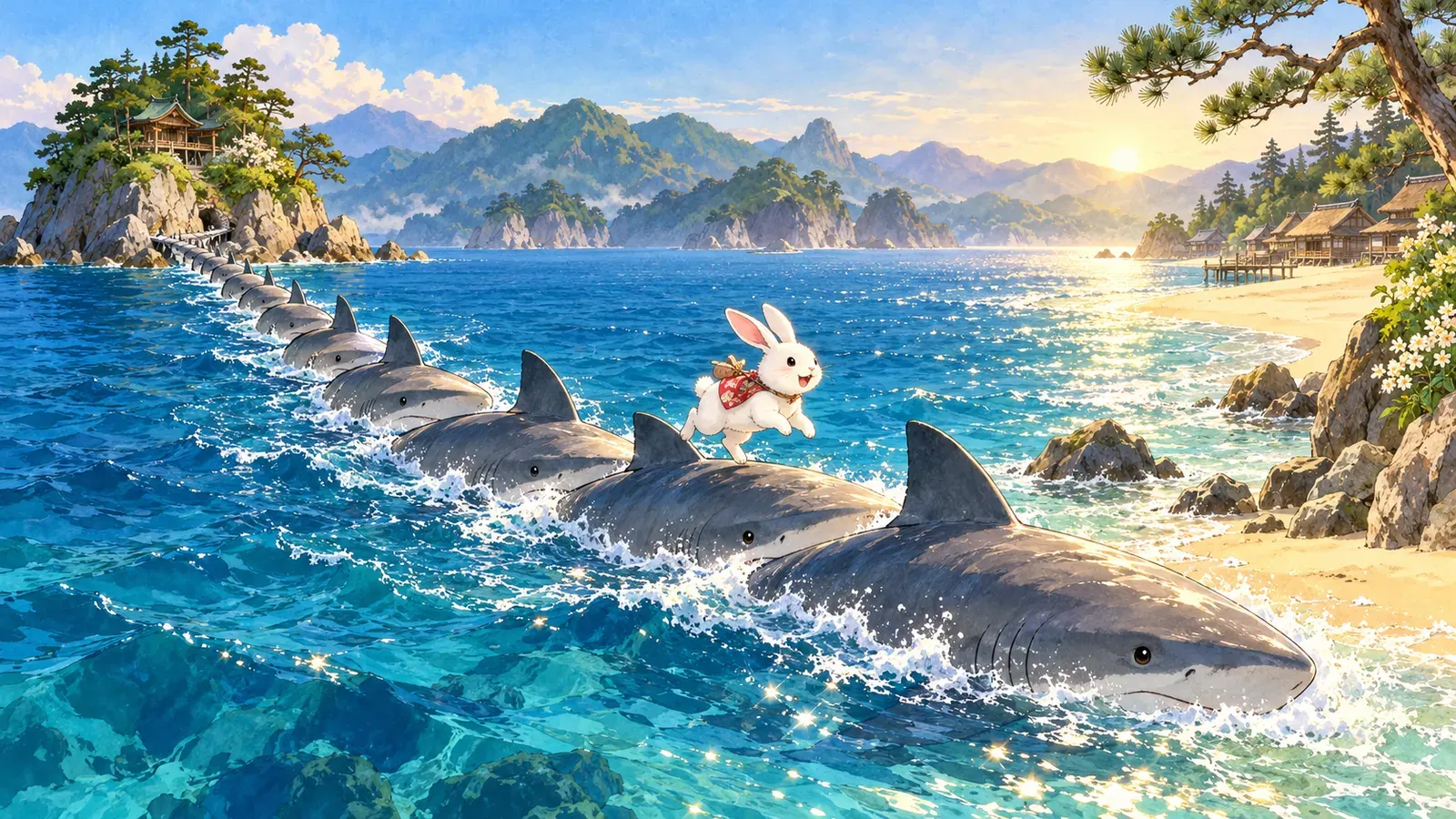 The White Rabbit of Inaba(因幡の白うさぎ)の挿絵