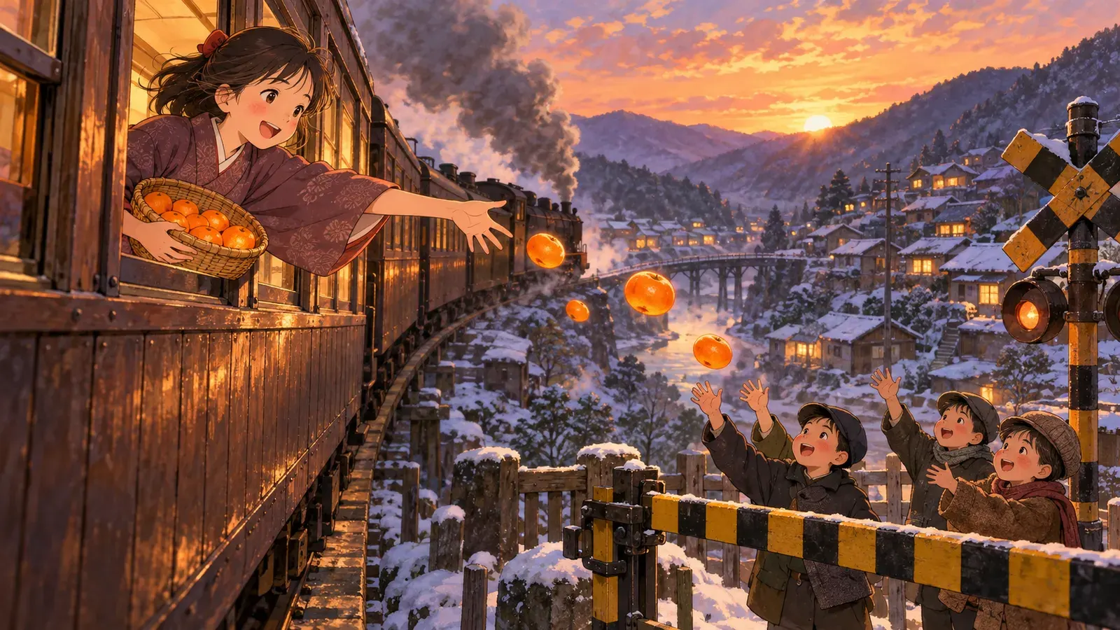Tangerines(蜜柑)の挿絵