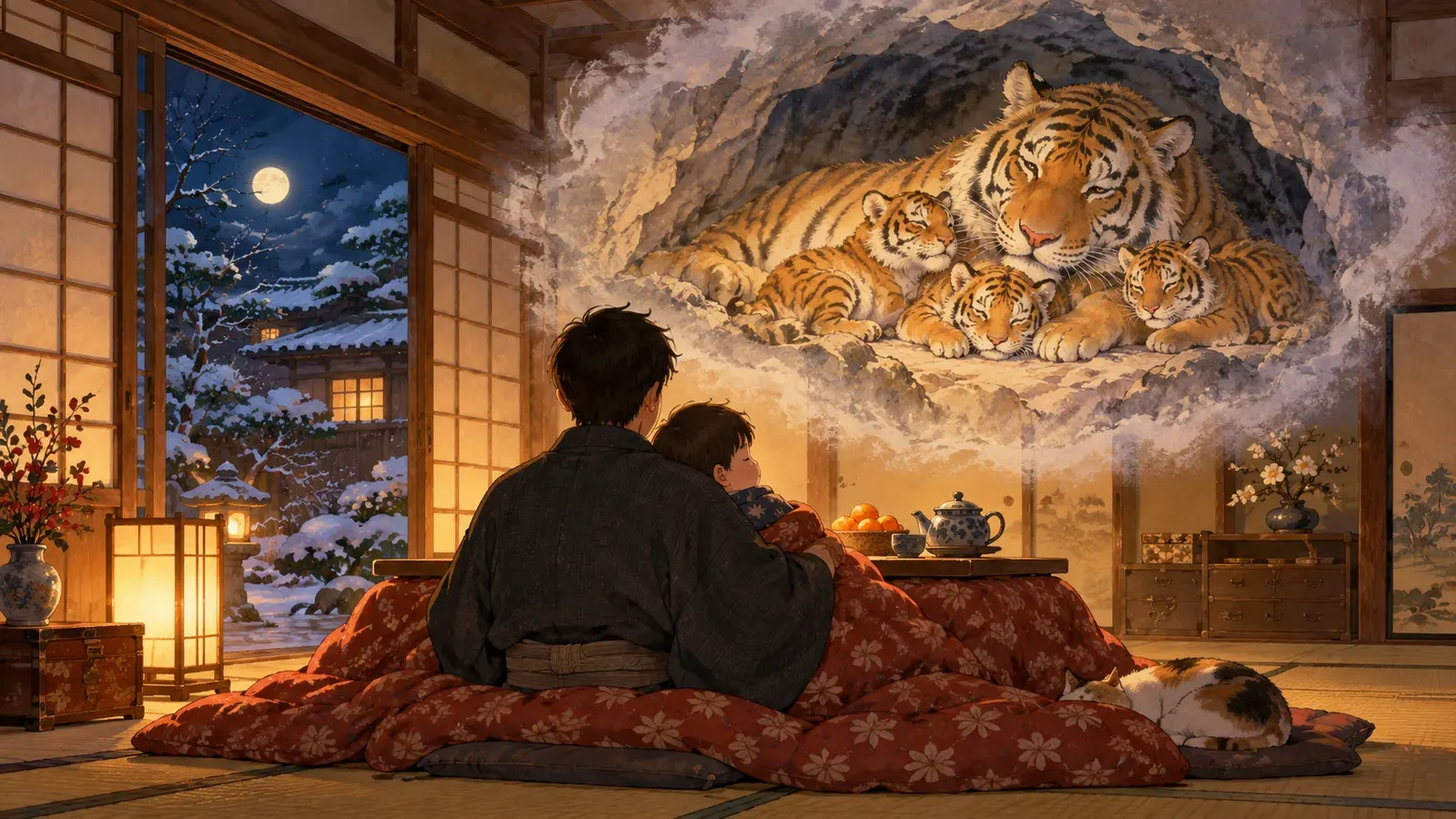 A Tiger Story(虎の話)の挿絵