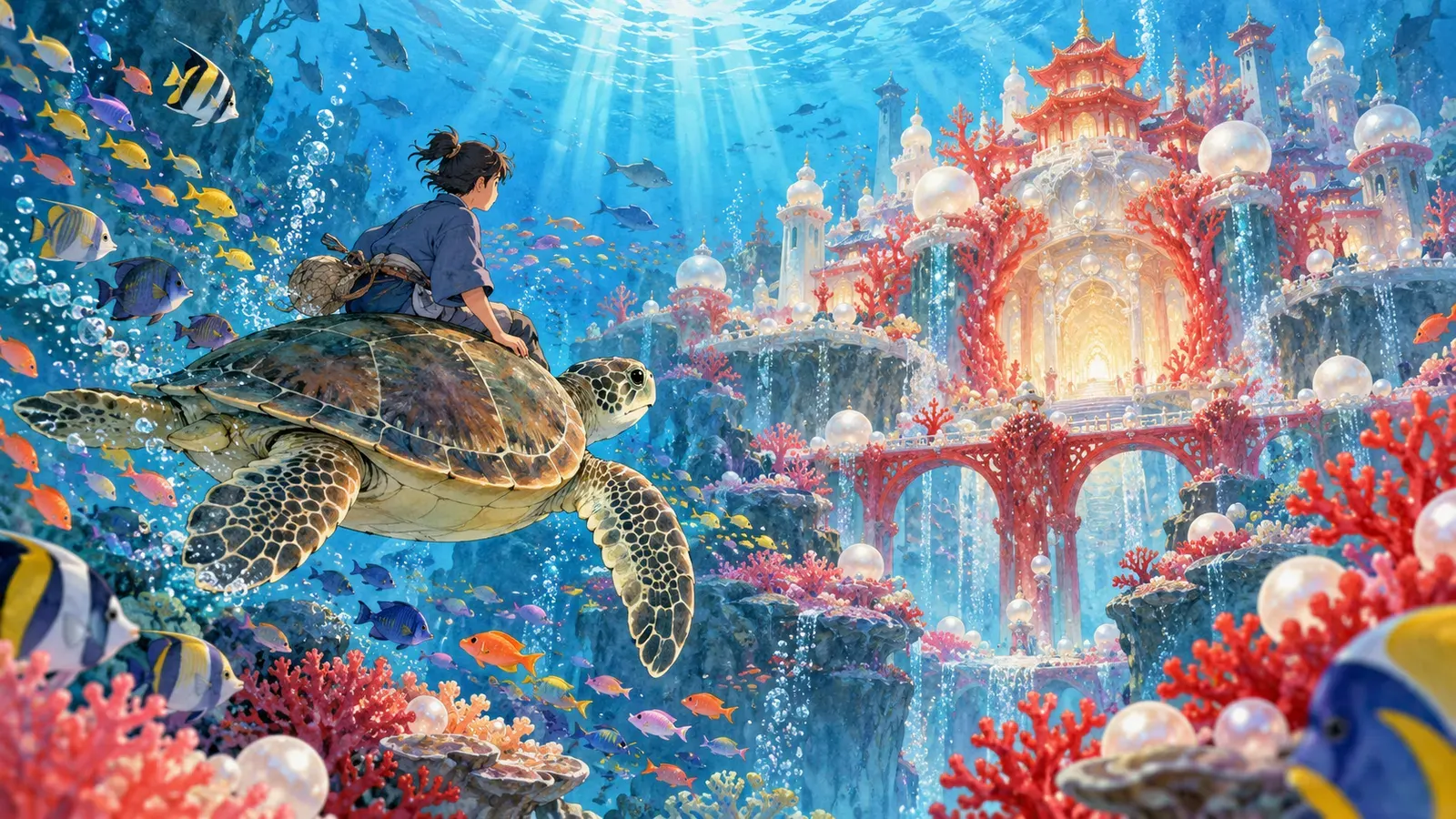 Urashima Taro(浦島太郎)の挿絵