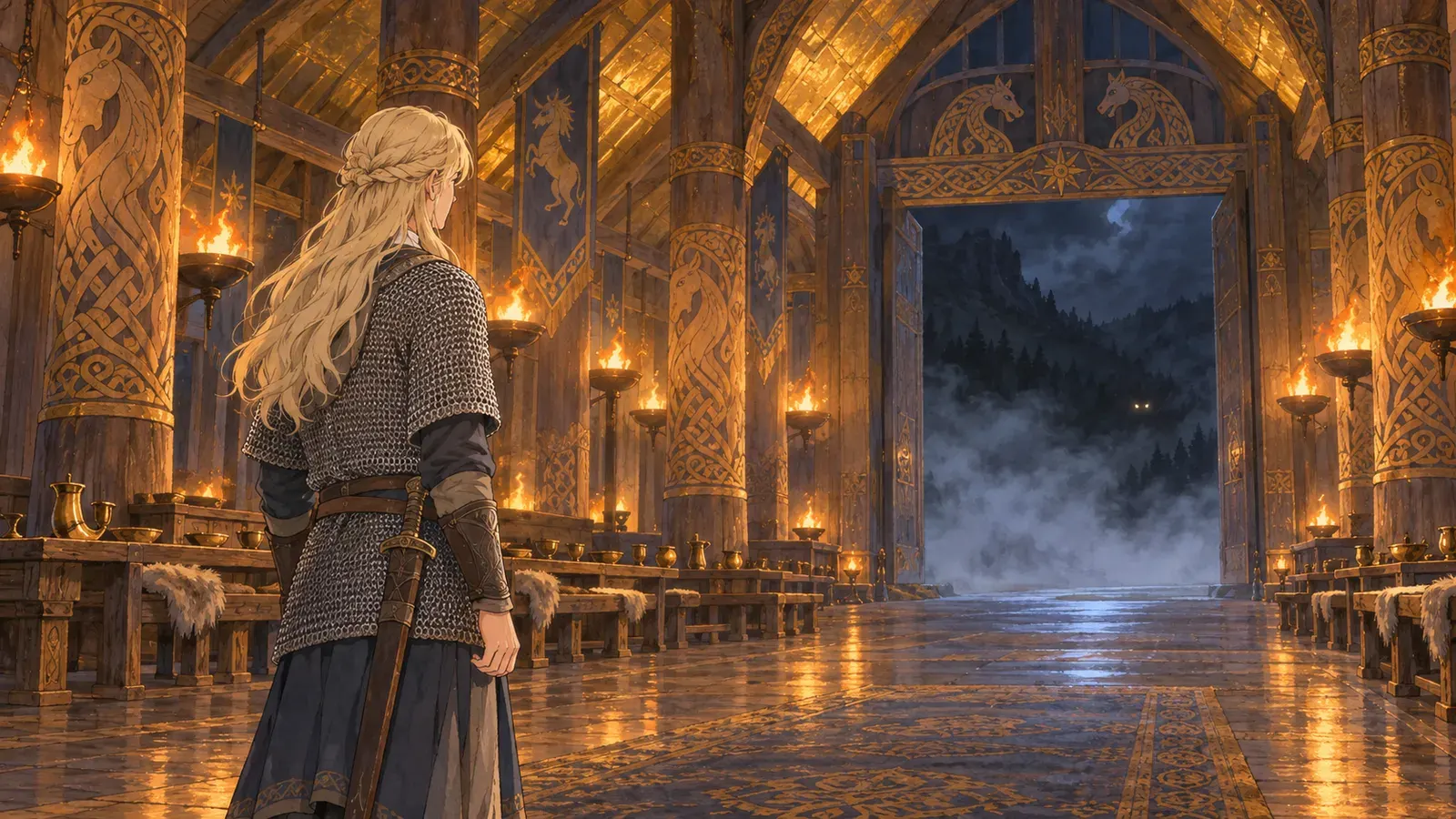 Beowulf, the Hero of the Geats（英雄ベーオウルフ）の挿絵