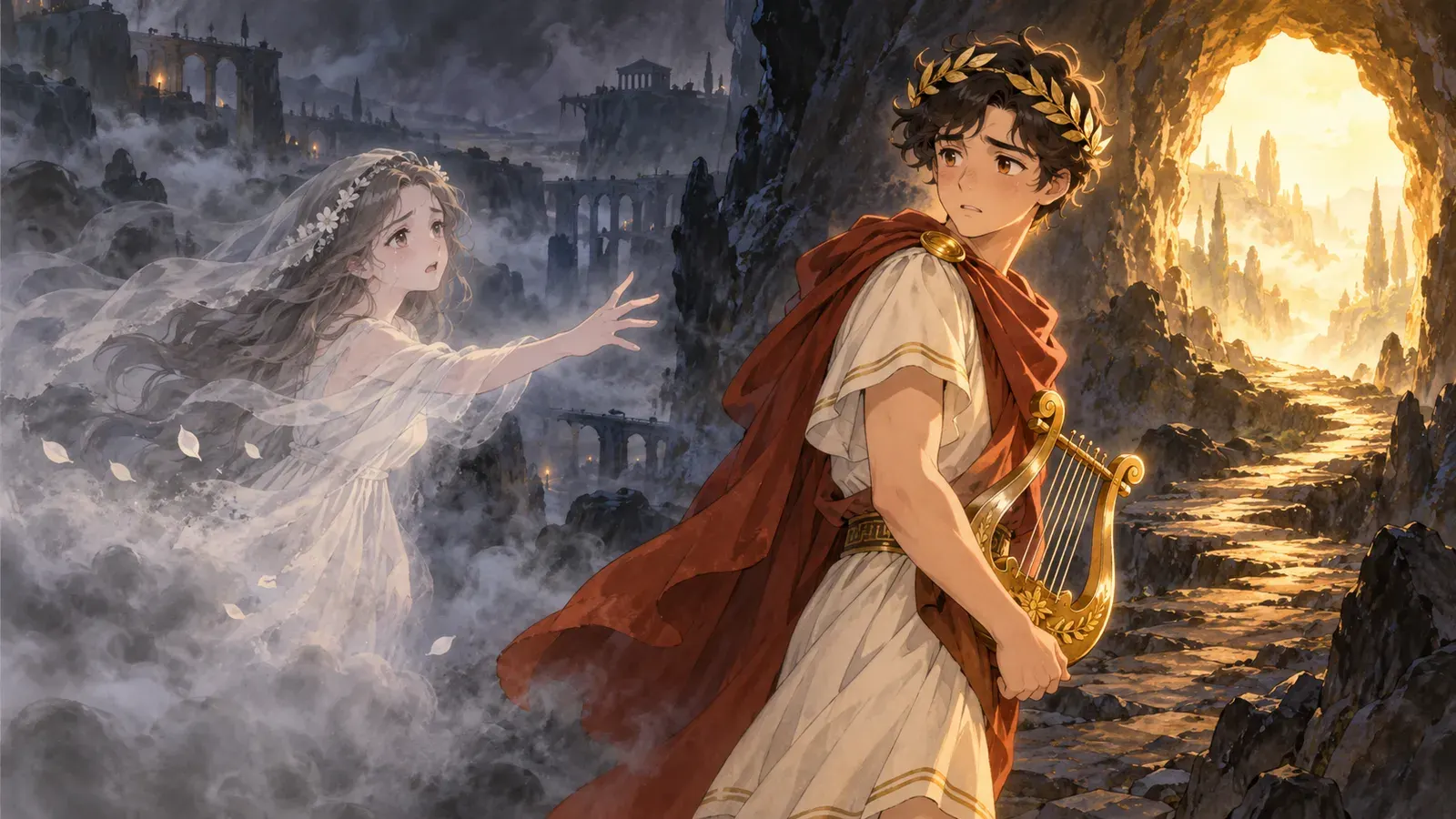 Orpheus and Eurydice(オルフェウスとエウリュディケ)の挿絵