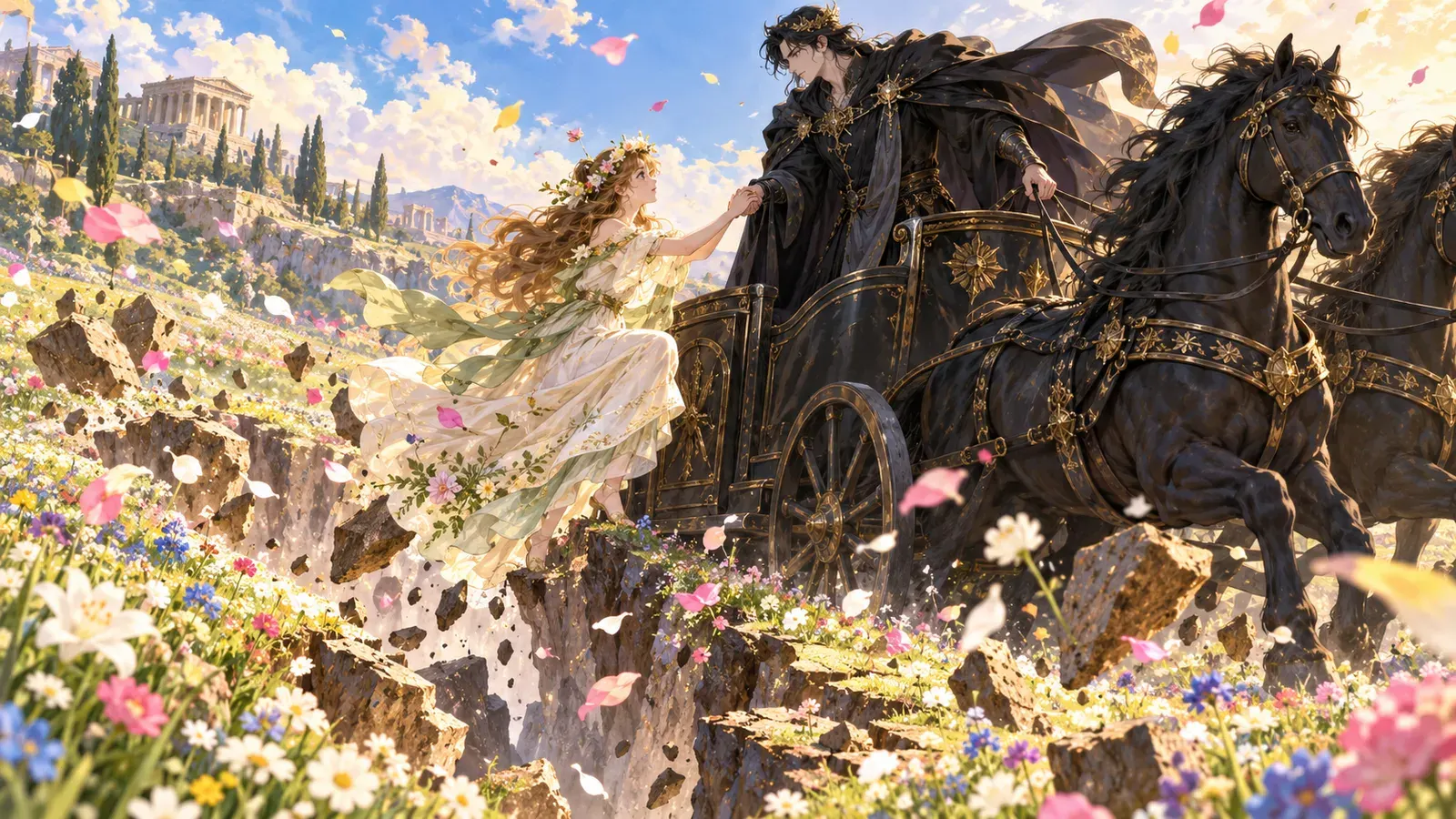 Persephone and the Seasons（ペルセポネと四季のはじまり）の挿絵
