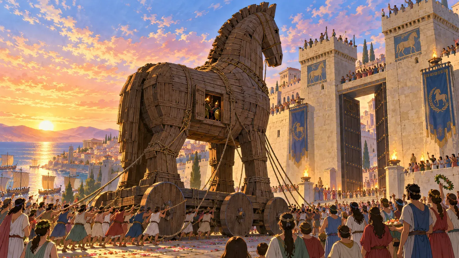 The Trojan Horse(トロイの木馬)の挿絵