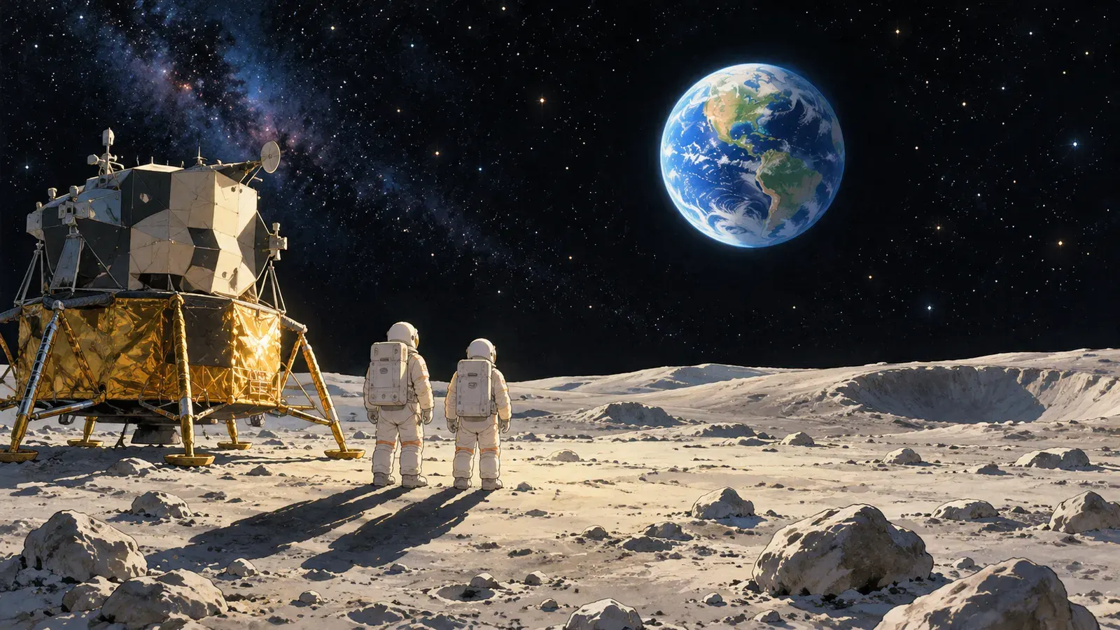 Apollo 11: The First Steps on the Moon（アポロ11号 月に降り立った日）の挿絵