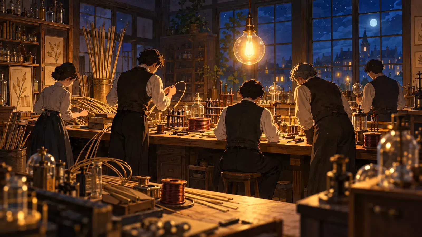 Who Really Invented the Light Bulb?(電球を発明したのは本当にエジソン?)の挿絵