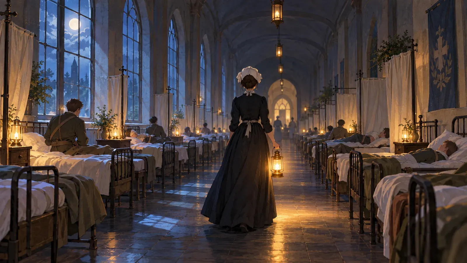 Florence Nightingale: More Than the Lady with the Lamp（ナイチンゲール ランプの貴婦人の本当の姿）の挿絵