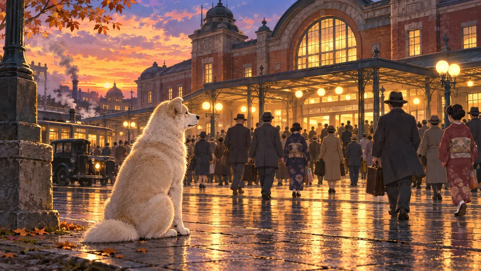 Hachiko: The Dog Who Waited(忠犬ハチ公の本当の話)の挿絵