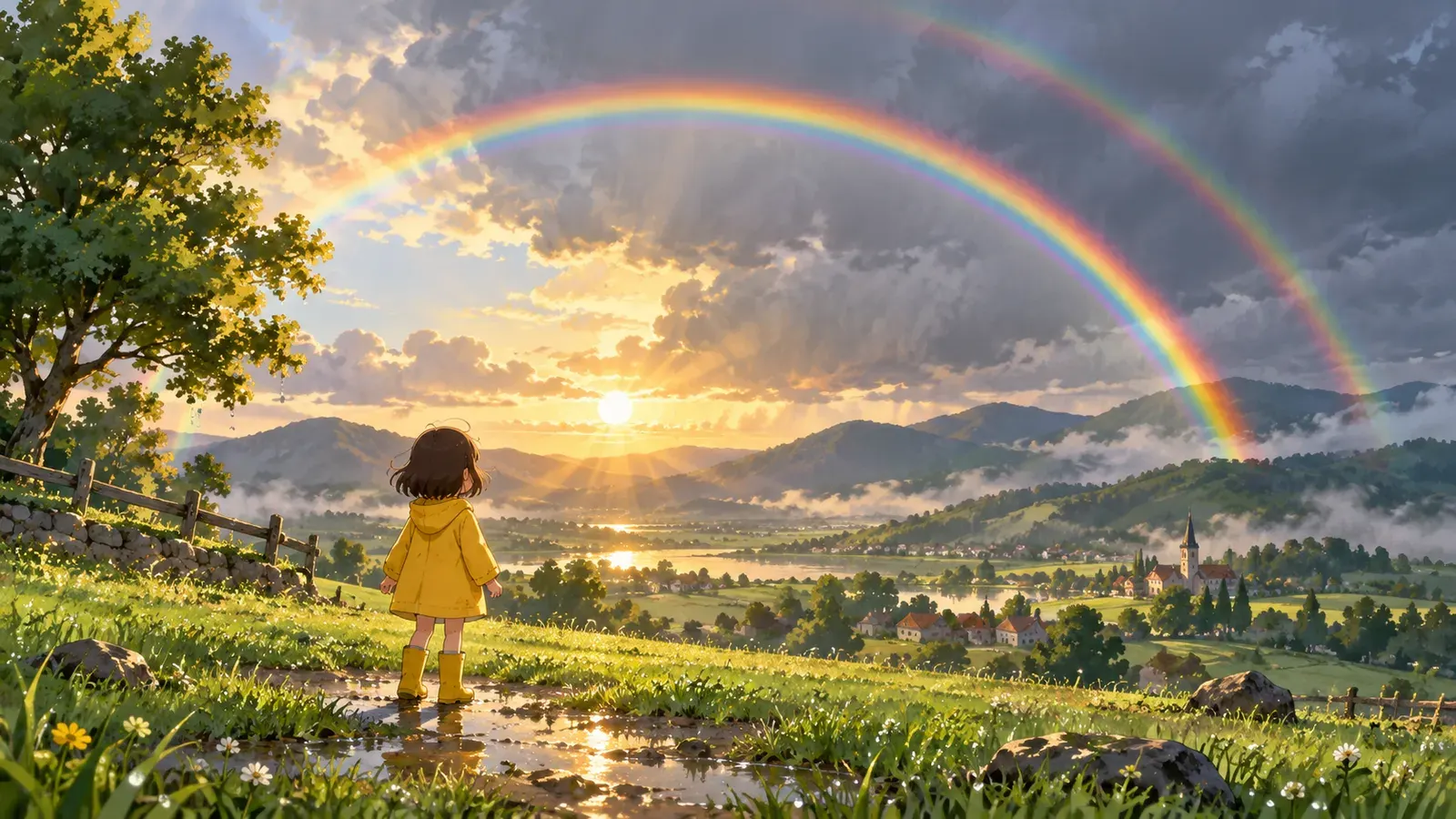 How to See a Rainbow（虹を見るには）の挿絵