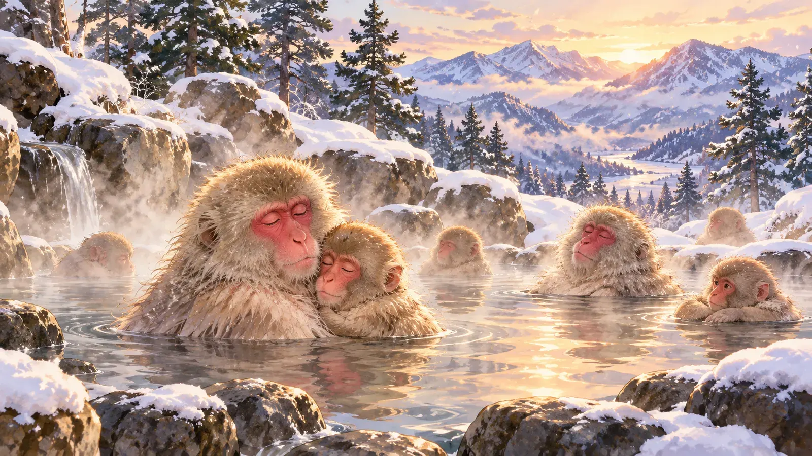 How to Enjoy an Onsen(温泉の入り方)の挿絵