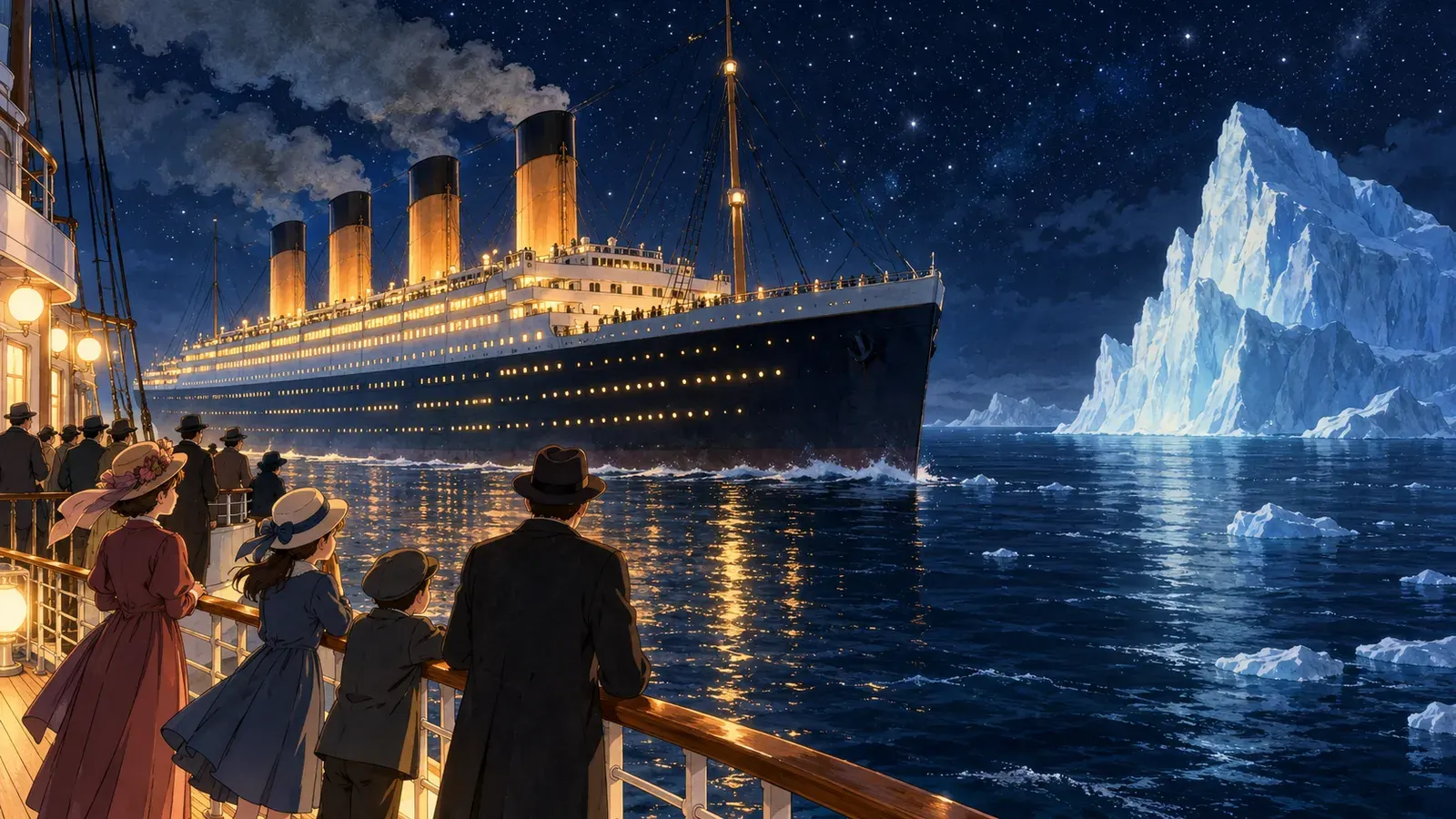 The Titanic: The Night the Unsinkable Ship Sank(タイタニック号 沈まないはずの船の一夜)の挿絵