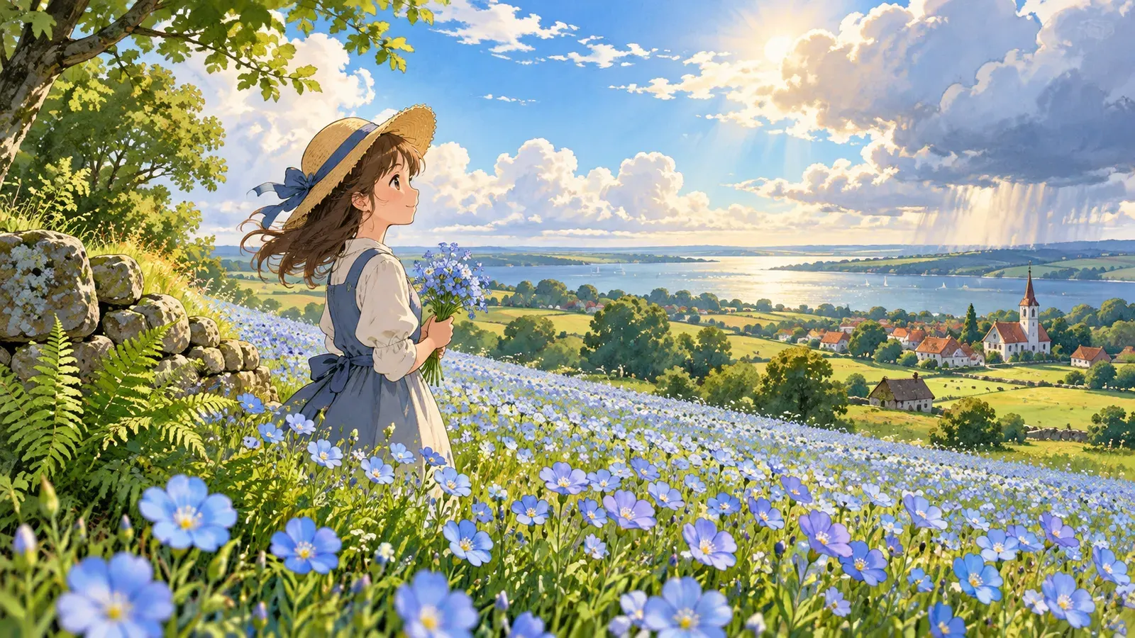 The Flax(亜麻)の挿絵