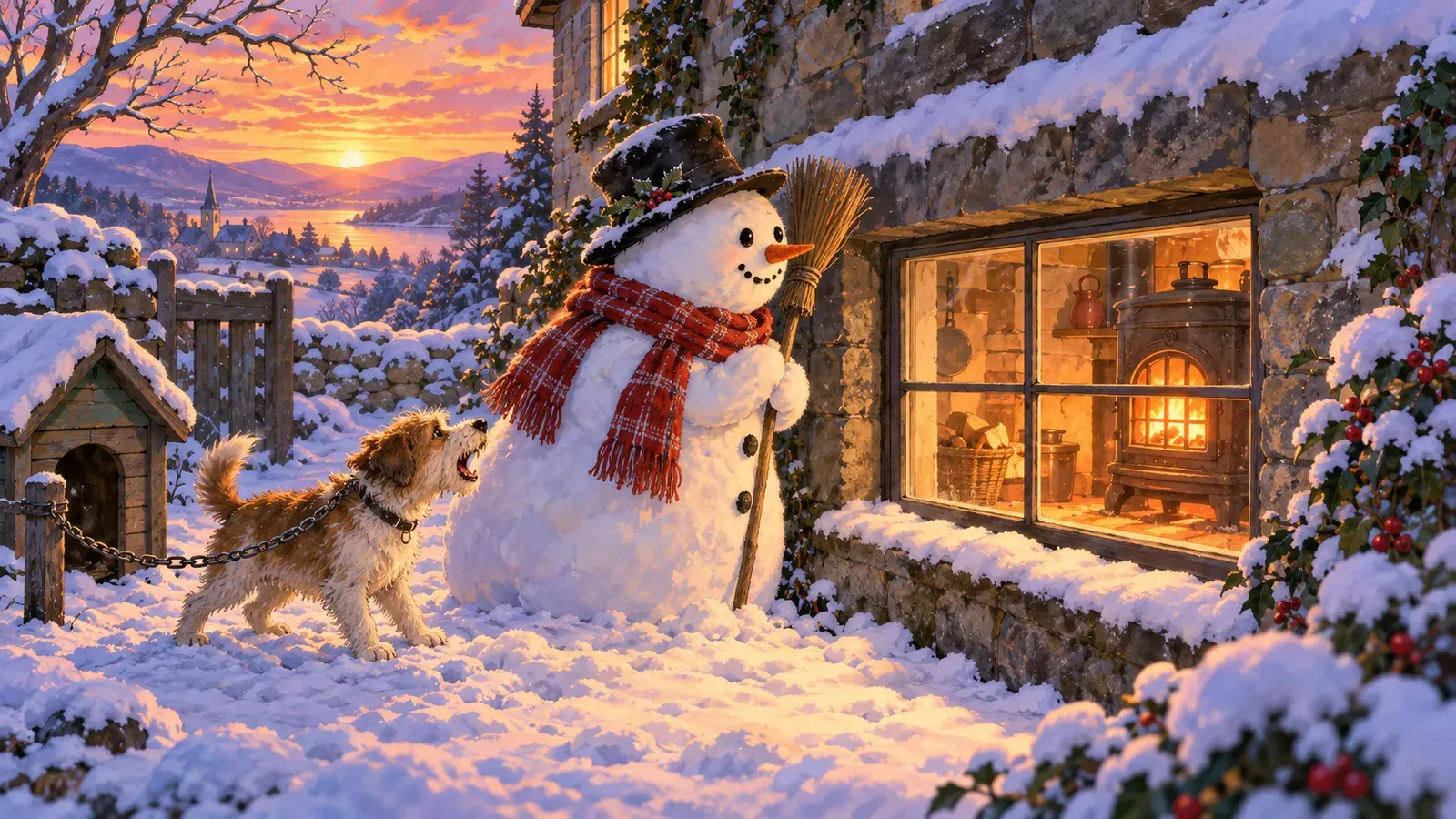 The Snow Man(雪だるま)の挿絵