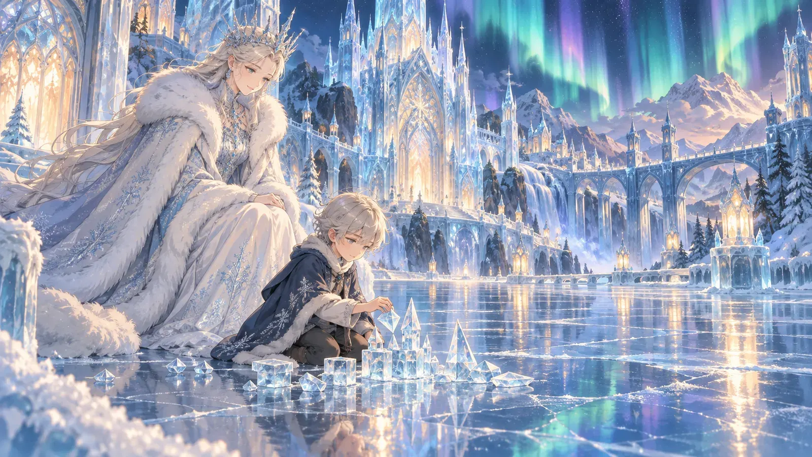 The Snow Queen, First Story: Which Describes a Looking-Glass and the Broken Fragments(雪の女王 第1話 鏡とそのかけら)の挿絵