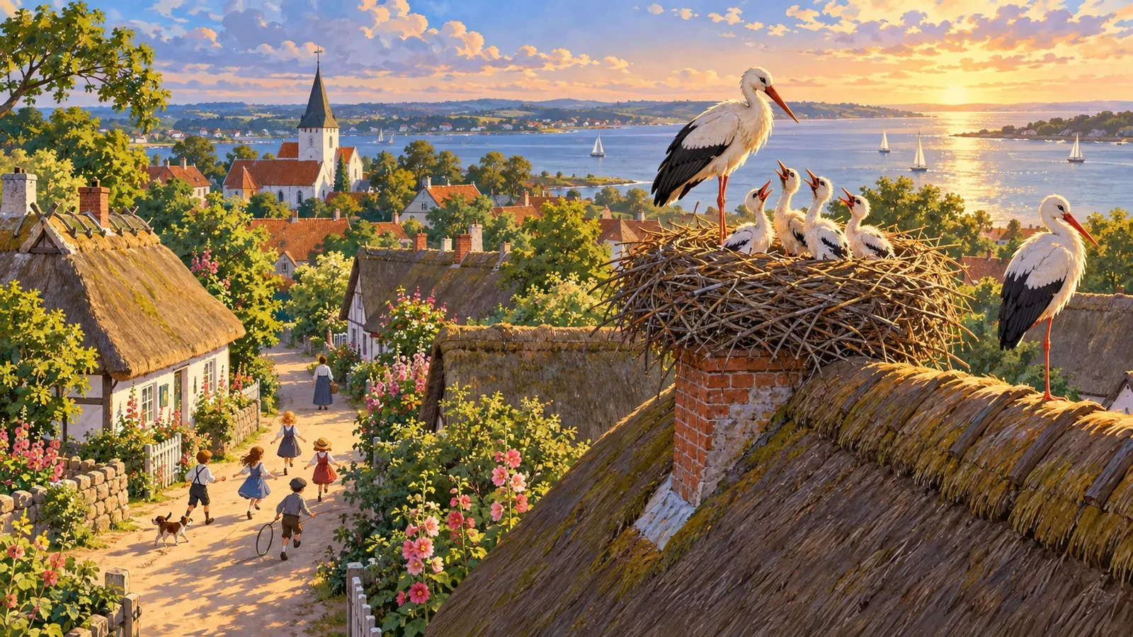 The Storks(コウノトリ)の挿絵