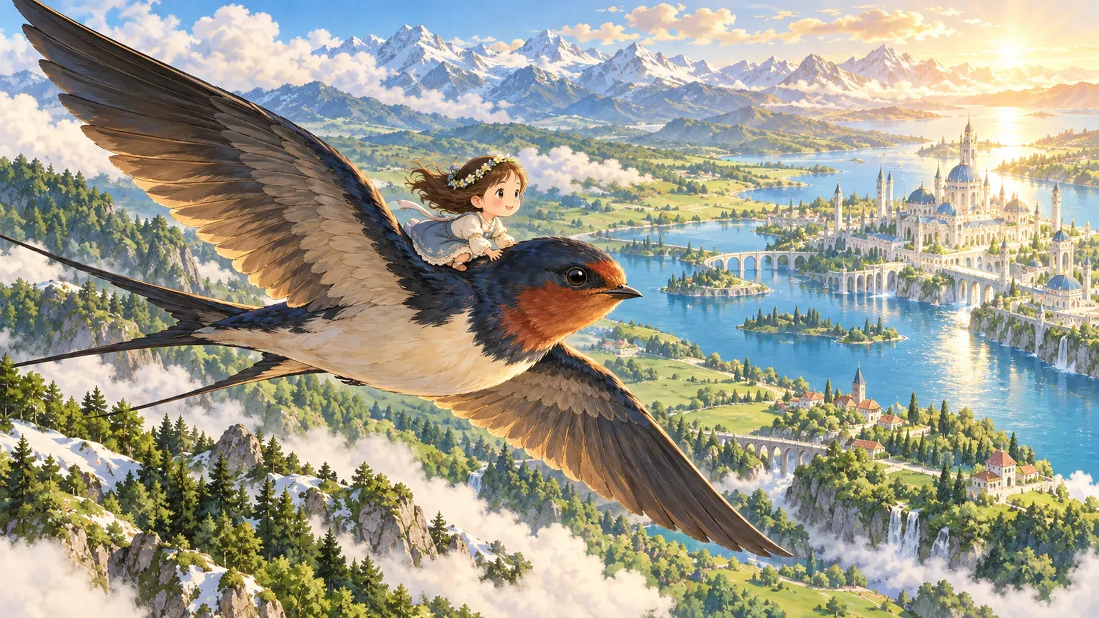 Thumbelina(親指姫)の挿絵