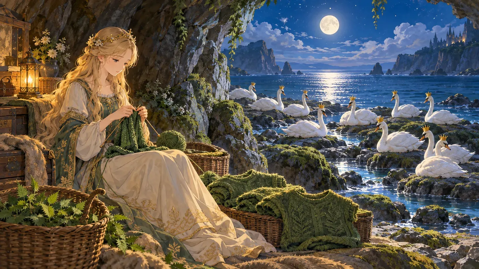 The Wild Swans（野の白鳥）の挿絵
