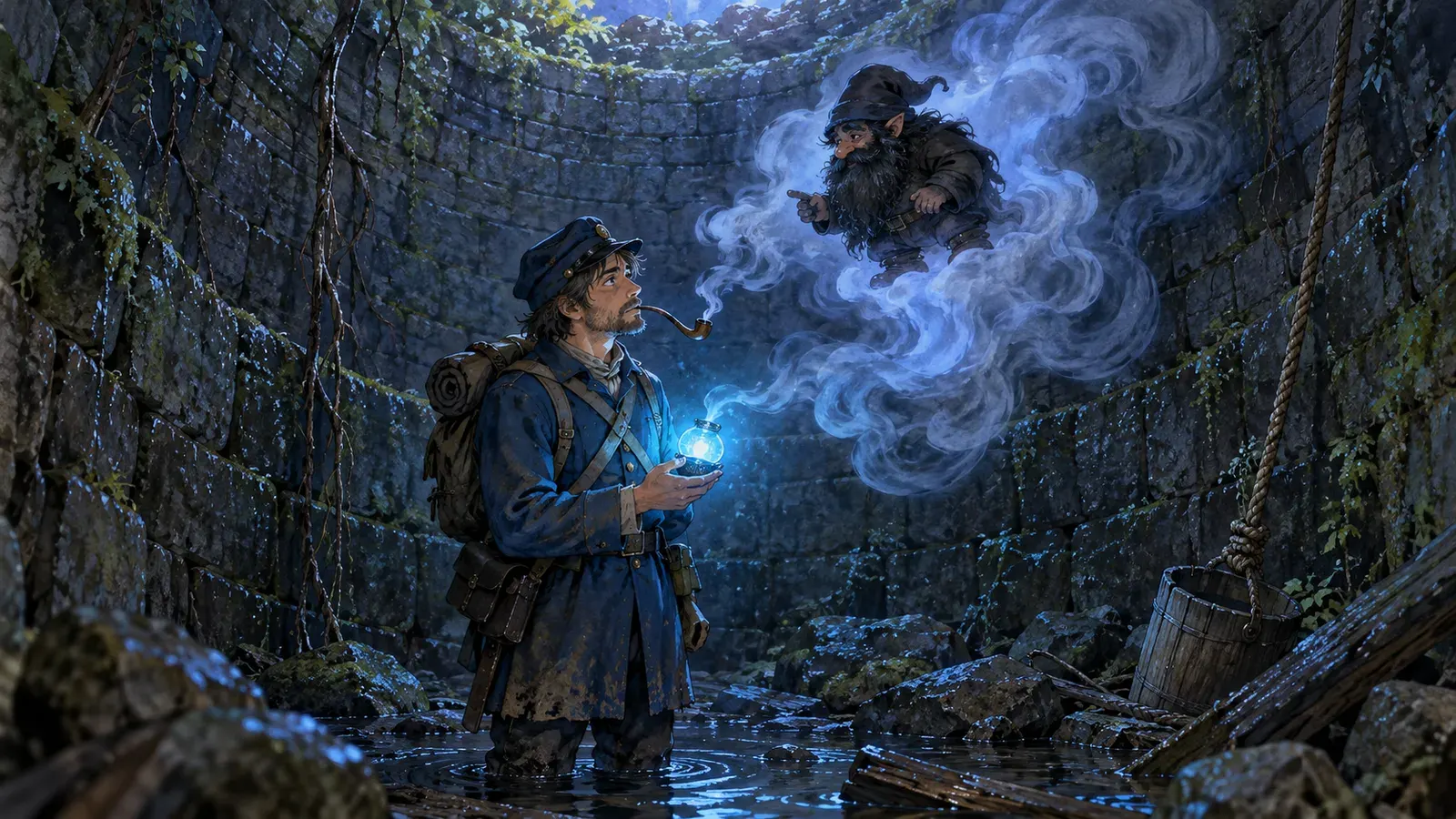 The Blue Light(青いランプ)の挿絵