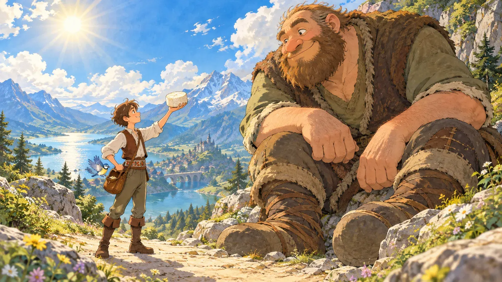 The Valiant Little Tailor(勇敢なちびの仕立屋)の挿絵