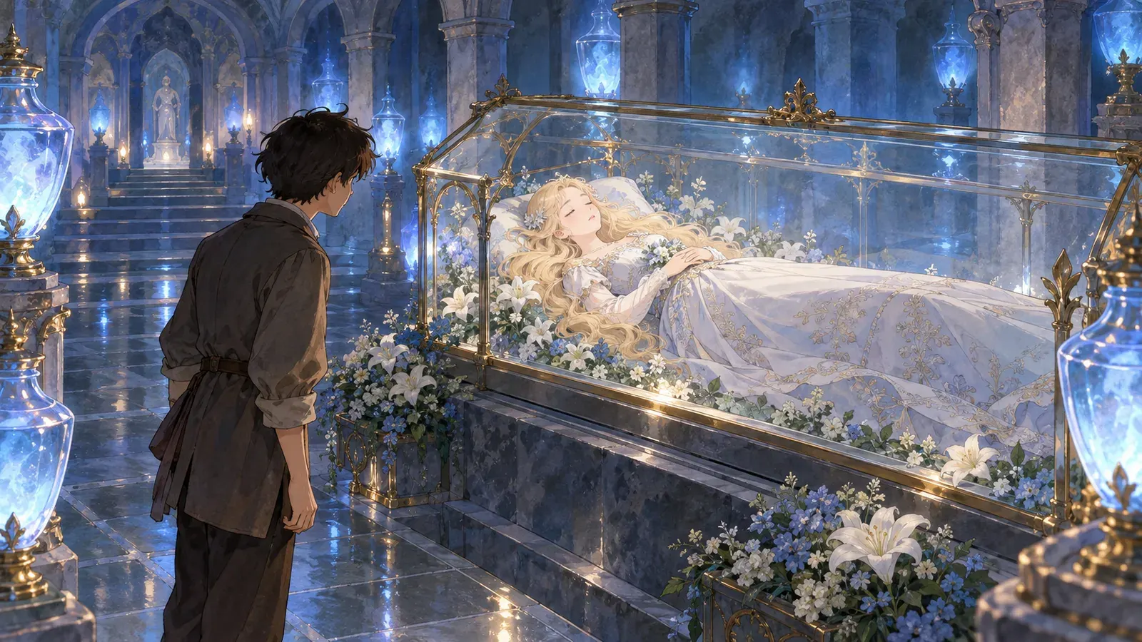 The Glass Coffin(ガラスの棺)の挿絵