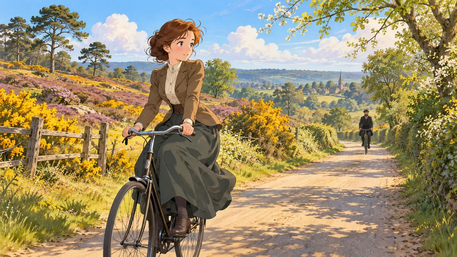 The Adventure of the Solitary Cyclist (Part 1)（美しき自転車乗り（前編））の挿絵