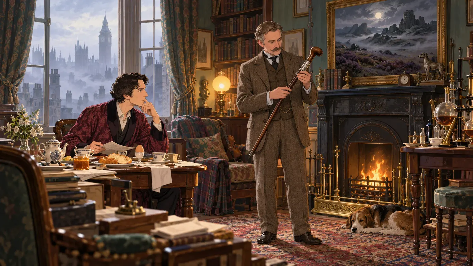 Mr. Sherlock Holmes（第1章 シャーロック・ホームズ氏）の挿絵