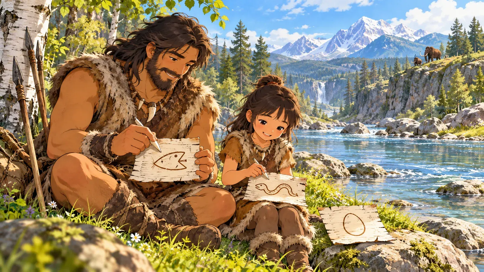 How the Alphabet Was Made(アルファベットはどうやってできたか(なぜなに物語))の挿絵