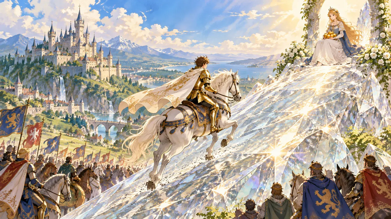 The Princess on the Glass Hill(ガラスの山の王女)の挿絵