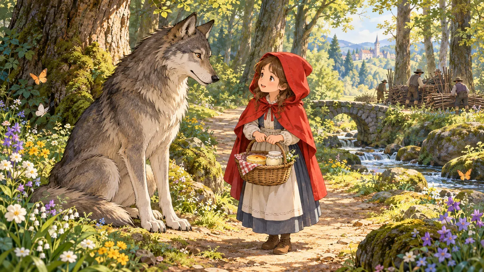 Little Red Riding-Hood(赤ずきん(ペロー))の挿絵