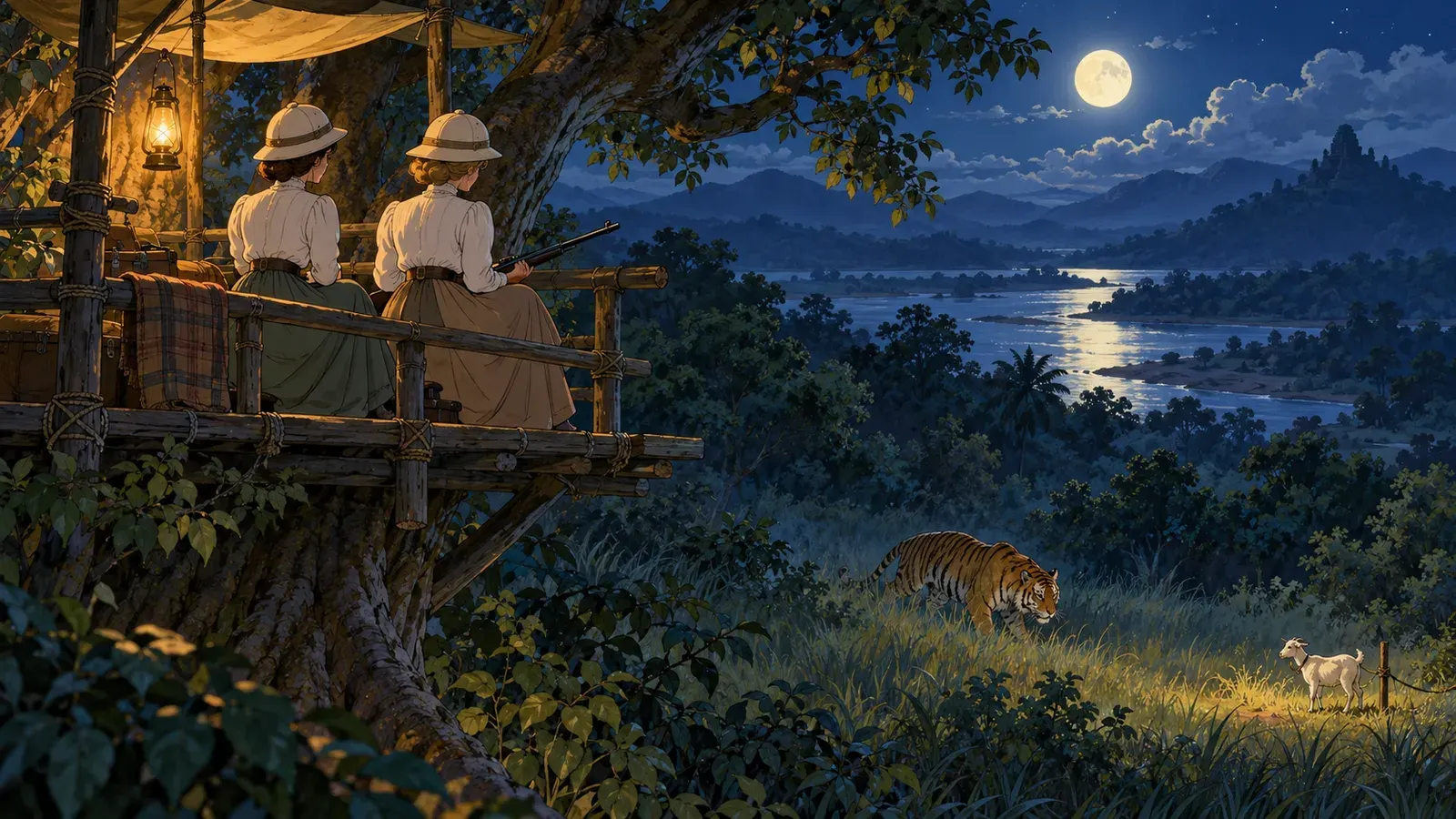 Mrs. Packletide's Tiger（パックルタイド夫人の虎）の挿絵