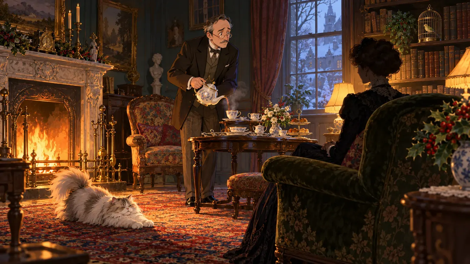 The Reticence of Lady Anne(アン夫人の沈黙)の挿絵
