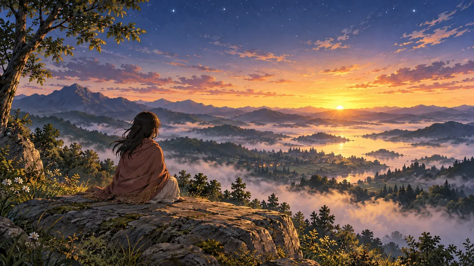 The Way of Peace: The Power of Meditation（平和への道「瞑想の力」（ジェームズ・アレン））の挿絵