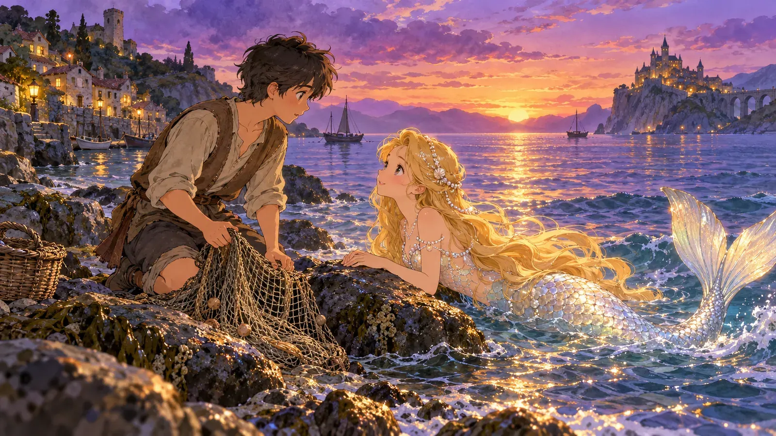 The Fisherman and His Soul (Part 1)(漁師とその魂(第1部))の挿絵