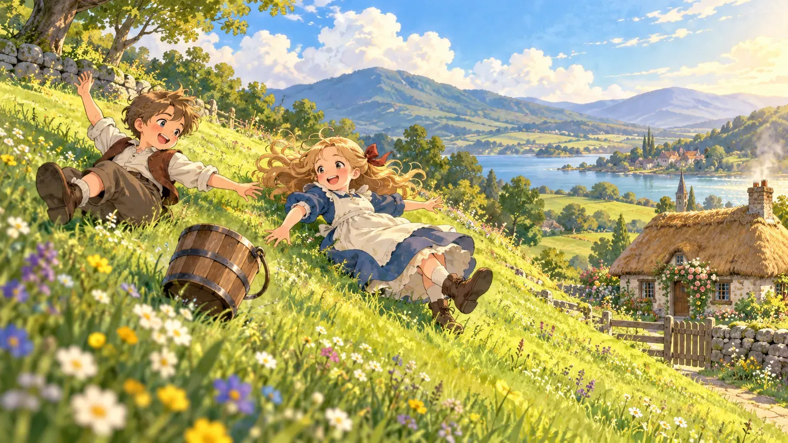 Jack and Jill(ジャックとジル)の挿絵