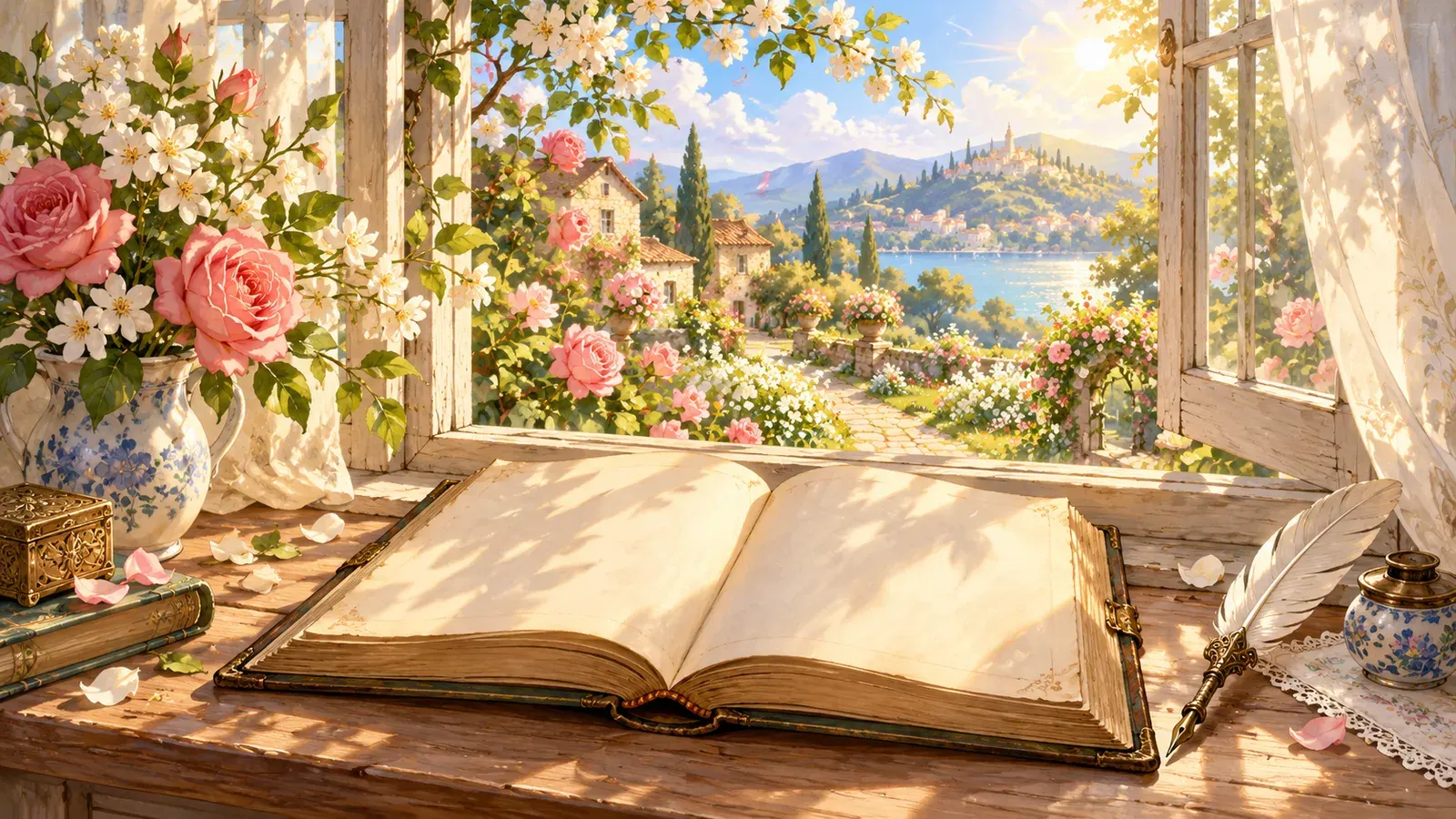 Sonnet 18: Shall I Compare Thee to a Summer's Day?(シェイクスピア「ソネット18番(君を夏の日にたとえようか)」)の挿絵