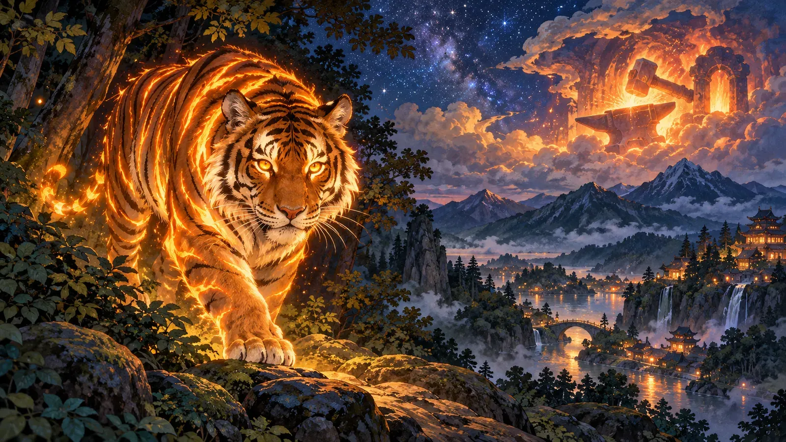 The Tyger(ブレイク「虎」)の挿絵