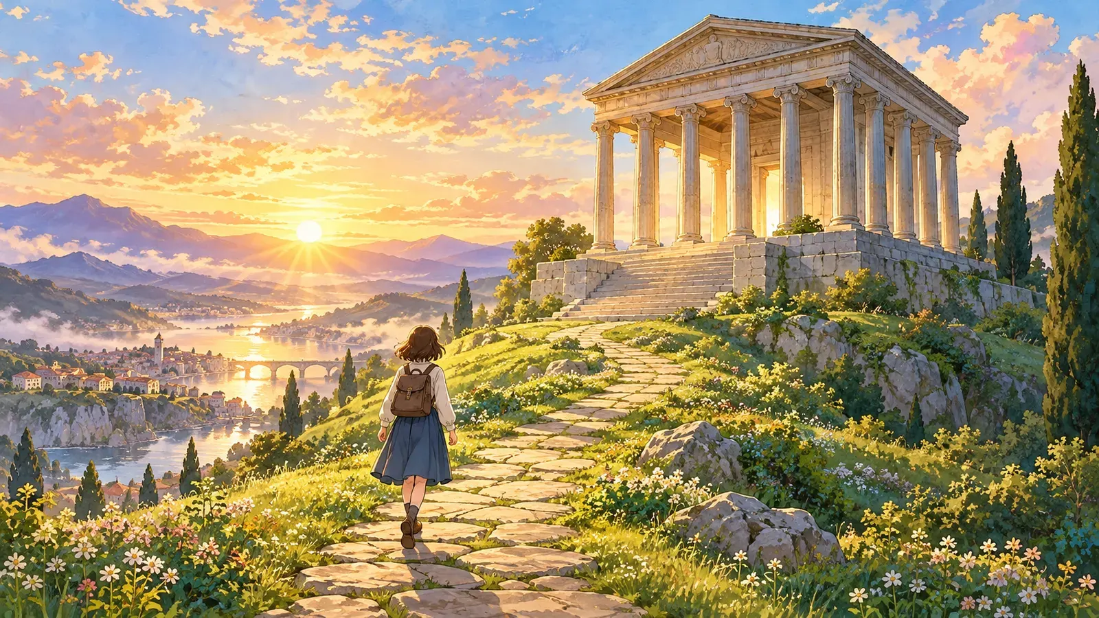 The House Built on Eight Pillars(八本の柱で建てる家)の挿絵