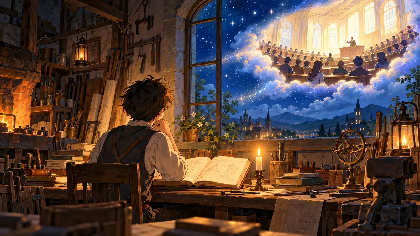 Dreamers Build the World(夢見る人が世界をつくる)の挿絵