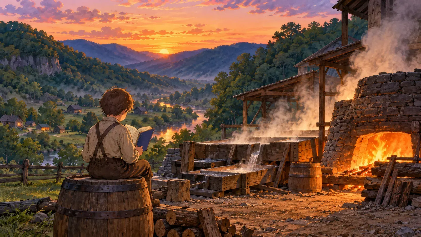 The Boy Who Learned the Number Eighteen（「18」という数字から学んだ少年）の挿絵