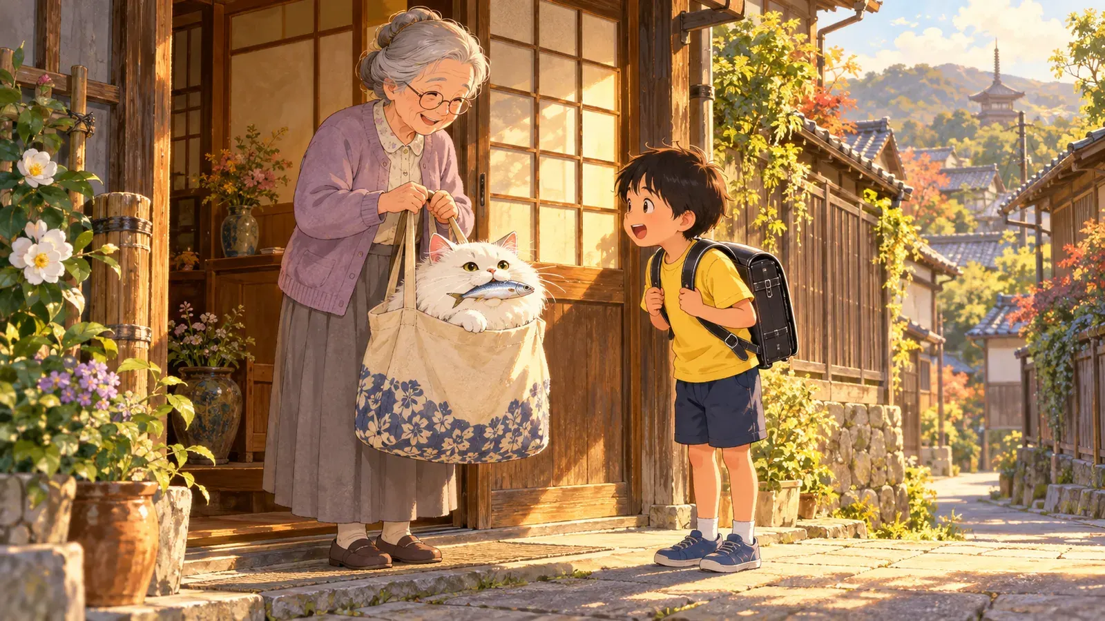 Tofu the Cat, Episode 1: Where Is Tofu?(ネコのトウフ 第1話:トウフはどこ?)の挿絵