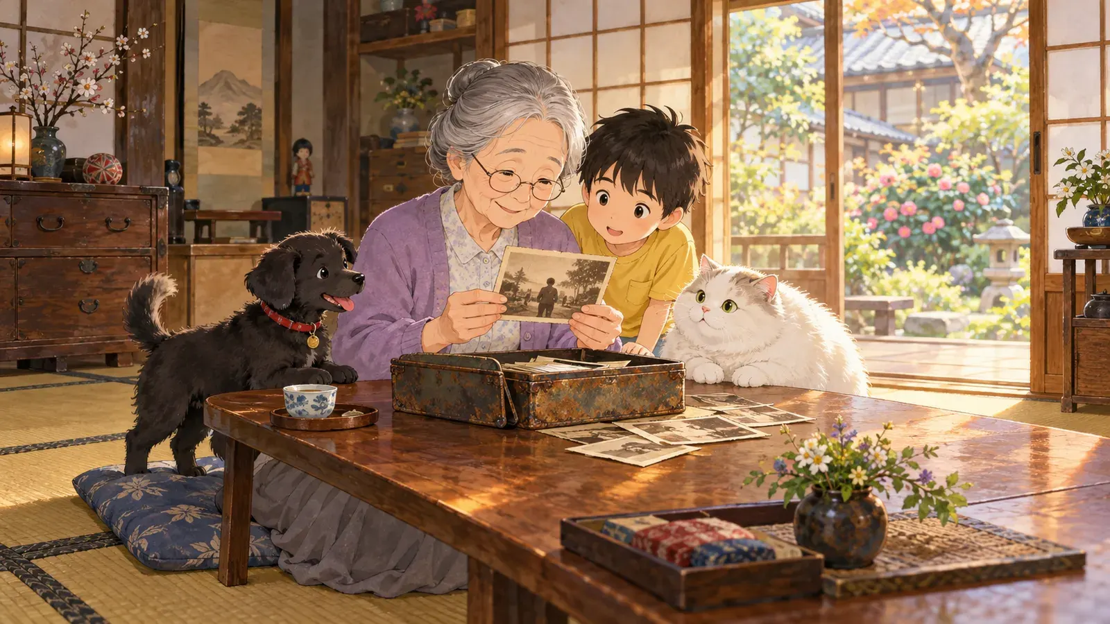 Tofu the Cat, Episode 4: The Old Box(ネコのトウフ 第4話:古い箱)の挿絵