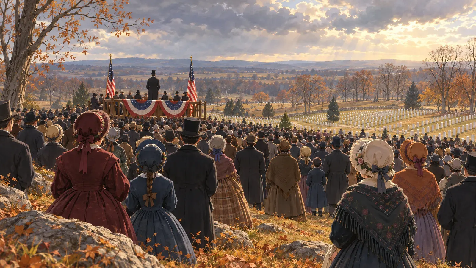 The Gettysburg Address（リンカーン「ゲティスバーグ演説」）の挿絵