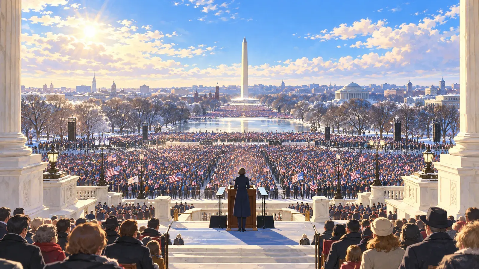 First Inaugural Address (excerpt)(オバマ「第1期大統領就任演説」(抜粋))の挿絵