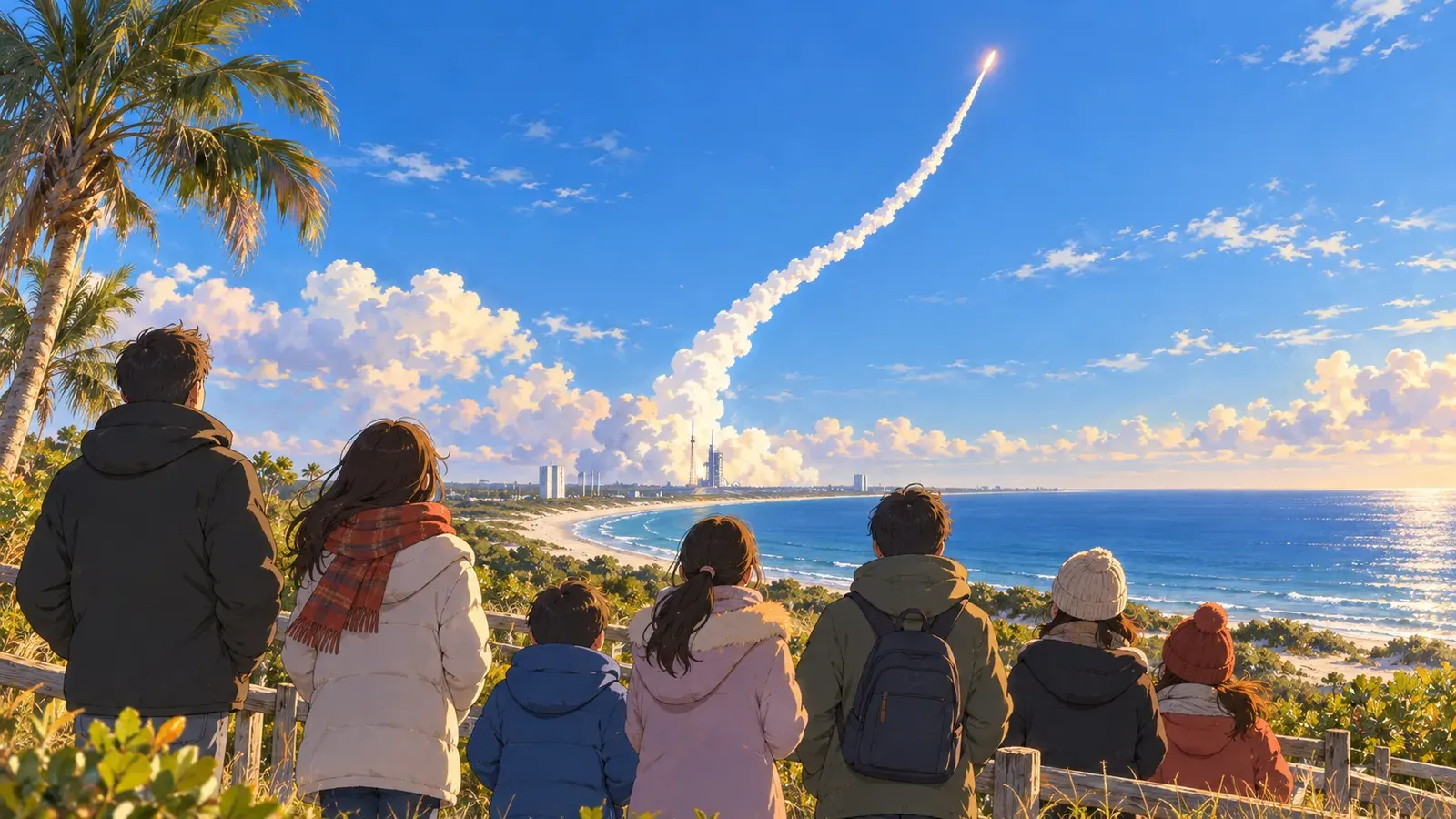 Address on the Challenger Disaster(レーガン「スペースシャトル・チャレンジャー号事故」追悼演説)の挿絵